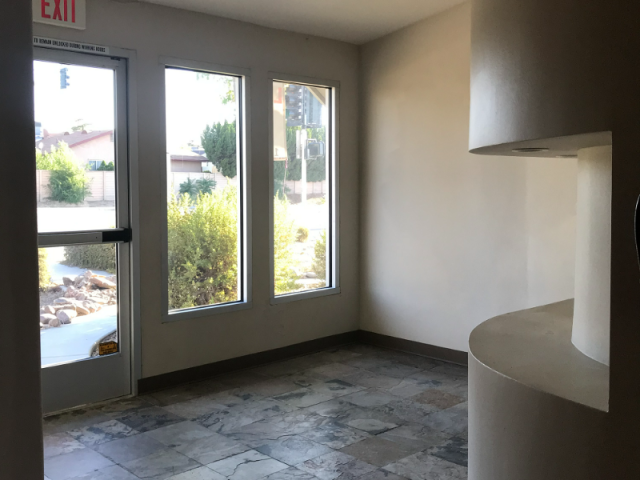 Suite 400, street entry