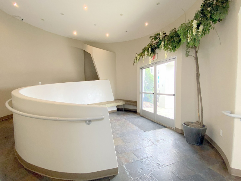 Entry Tower, Looking up the ramp