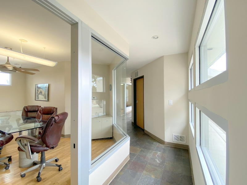 Corridor, looking towards entry tower